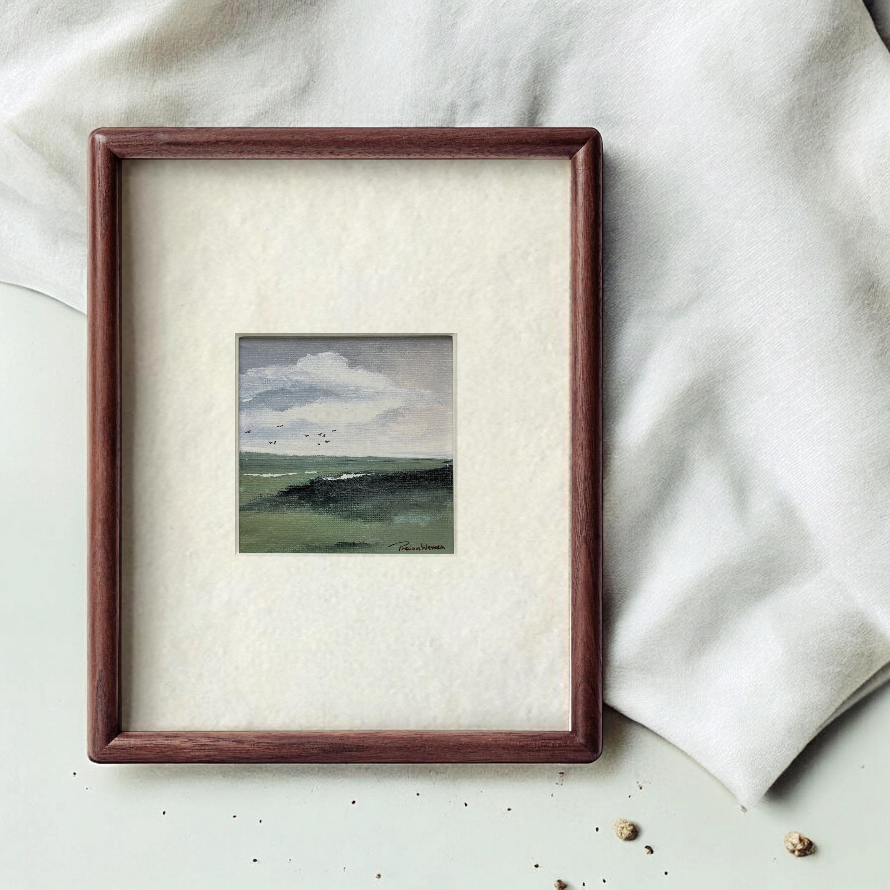 Framed Original Mini Coastal Acrylic Painting